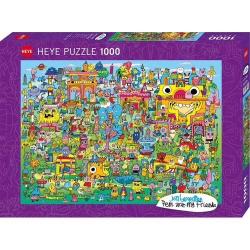 Heye Puzzle Doodle Village Puzzle 1000 Teile