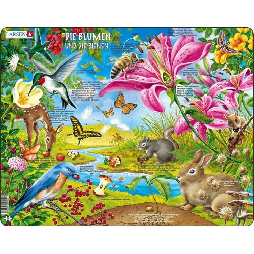 Raute Media Die Blumen Und Die Bienen (Kinderpuzzle)