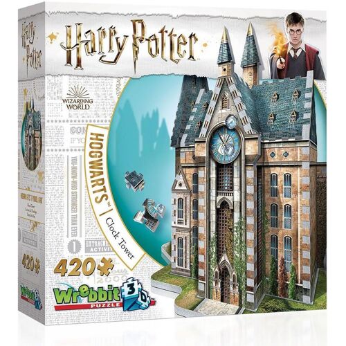 JH-Products Hogwarts Clocktower Harry Potter (420 Teile) - 3d-Puzzle