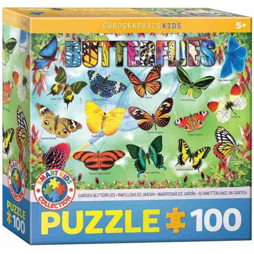 Eurographics 6100-5485 - Garten Schmetterlinge  Puzzle 100 Teile