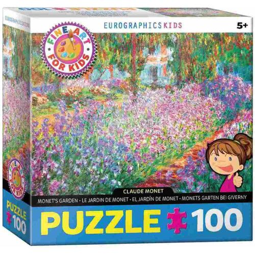 Eurographics 6100-4908 - Monets Garten Von Claude Monet  Puzzle 100 Teile