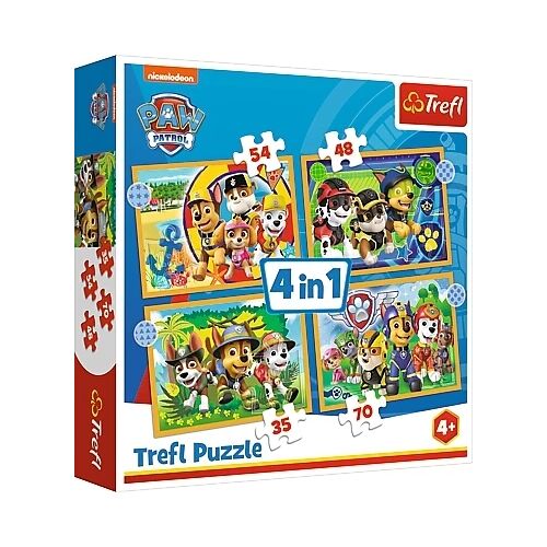 Trefl Paw Patrol 4 In 1 Puzzle (Kinderpuzzle)