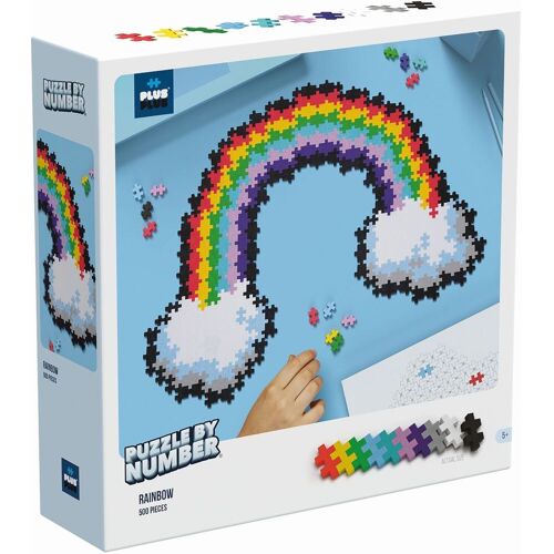 Plus-Plus - 500 Kreativ Bausteine Puzzle Regenbogen