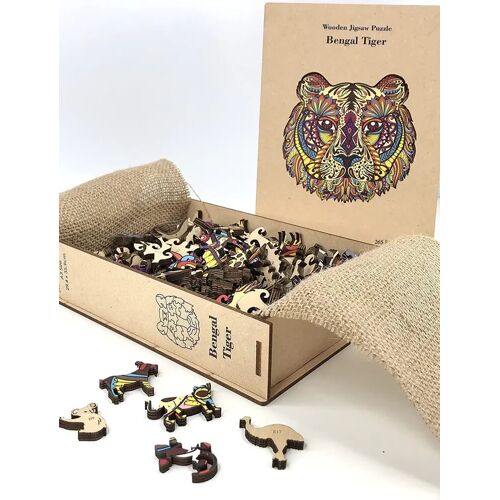 Craft Buddy Puzzwd-01 - Wooden Jigsaw Puzzle Bengal Tiger Holzpuzzle A3