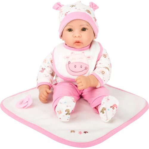 Legler Small Foot 11237 - Puppe Hanna Mit Weiß/rosa Zubehör Weichkörper-Puppe 40cm