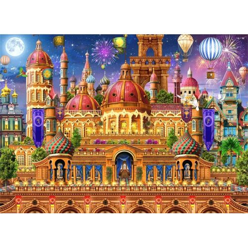 BRAIN TREE GAMES Brain Tree - Castle Festival 1000 Pieces Jigsaw Puzzle For Adults