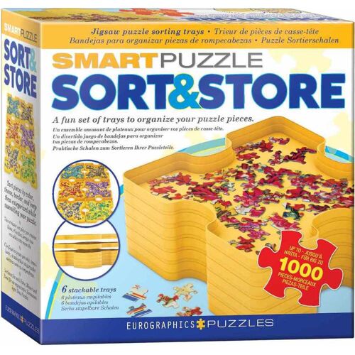 Eurographics 8955-0105 - Smart Puzzle Sort & Store Puzzle Sortierschalen 6er Set Stapelbar