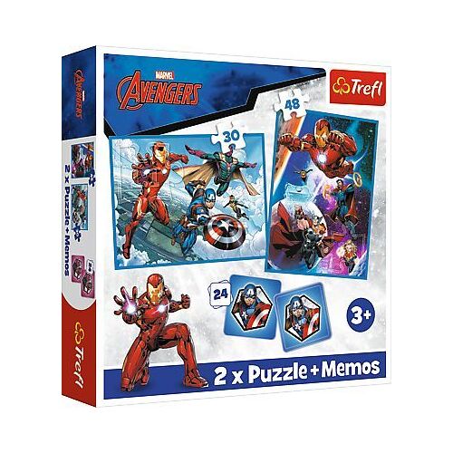 Trefl 2 In 1 Puzzles + Memo Avengers