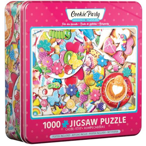 Eurographics 8051-5605 - Kekse Party Puzzledose 1.000 Blech Puzzle