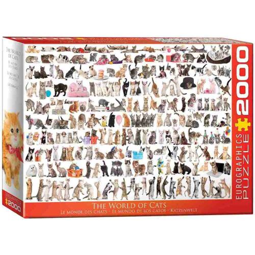 Eurographics 8220-0580 - Welt Der Katzen Puzzle 2.000 Teile