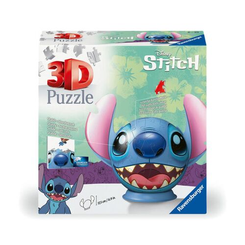 Ravensburger Spieleverlag Ravensburger 3d Puzzle 11574 - Puzzle-Ball Stitch - Puzzleball Mit Ansteckbaren Ohren - Für Kleine Und Große Stitch Und Disney Fans Ab 6 Jahren