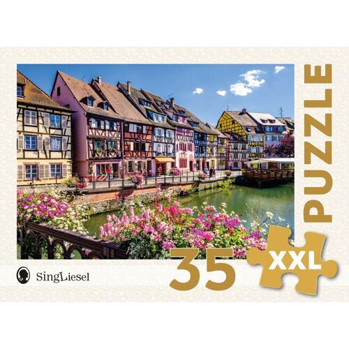 Singliesel GmbH Demenz-Puzzle: Colmar. Das Demenz-Puzzle-Spiel Mit 35 Puzzle-Teilen Im Xxl-Format.