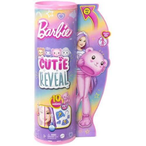 Mattel Barbie - Barbie Cutie Reveal Kuschelweich Serie - Teddybär