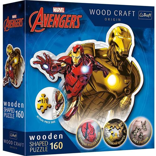 Trefl Holz Puzzle 160 Marvel Avengers - Ironman'S Flug