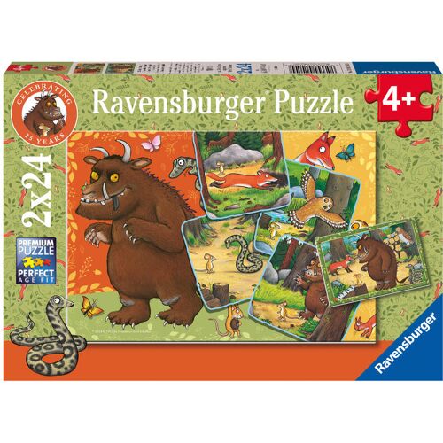 Ravensburger Spieleverlag Ravensburger Kinderpuzzle 12001050 - 25 Jahre Grüffelo! - 2x24 Teile Grüffelo Puzzle Für Kinder Ab 4 Jahren