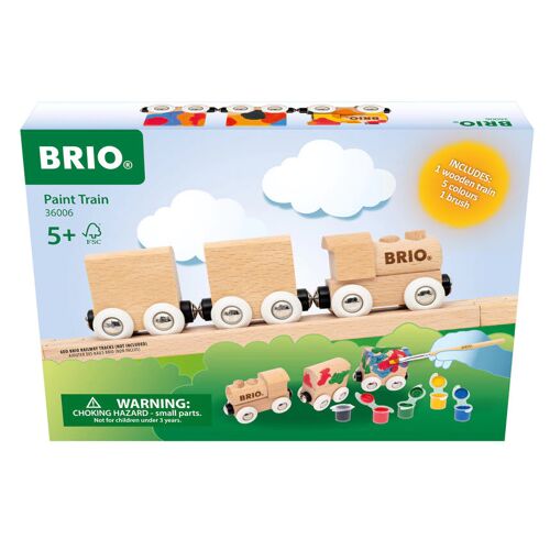 Ravensburger Spieleverlag Brio - 36006 Holzzug Zum Anmalen   Individuell Gestaltbare Diy-Spielzeugeisenbahn Aus Holz Für Kinder Ab 5 Jahren
