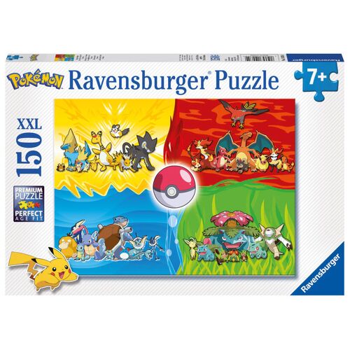 Ravensburger Spieleverlag Ravensburger Kinderpuzzle 10035 - Pokémon Typen - 150 Teile Xxl Pokémon Puzzle Für Kinder Ab 7 Jahren