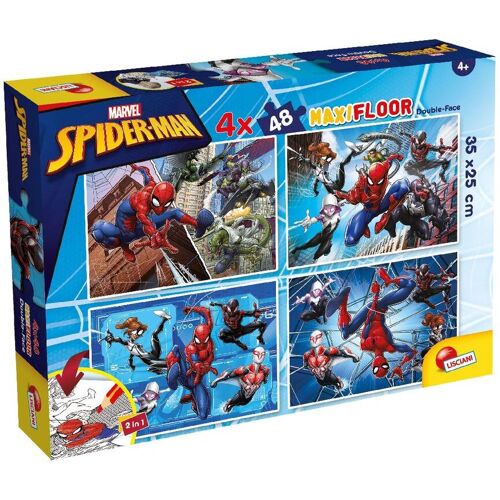 LiscianiGiochi Marvel Puzzle Df Maxi Floor 4 X 48 Spiderman