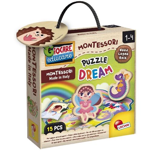 LiscianiGiochi Montessori Wood Puzzle Dream