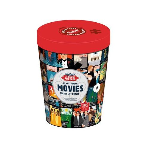 Ridley's Games 50 Must-Watch Movies Bucket List 1000-Piece Puzzle