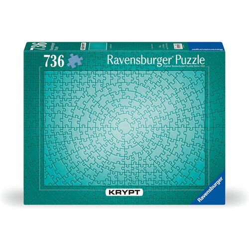 Ravensburger Spieleverlag Ravensburger Puzzle 12000189 - Krypt Puzzle Metallic Mint - Schweres Puzzle Für Erwachsene Und Kinder Ab 14 Jahren Mit 736 Teilen