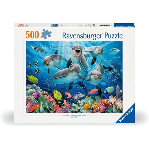 Ravensburger Spieleverlag Ravensburger Puzzle 12000200 - Delphine Im Korallenriff - 500 Teile Puzzle Für Erwachsene Und Kinder Ab 10 Jahren