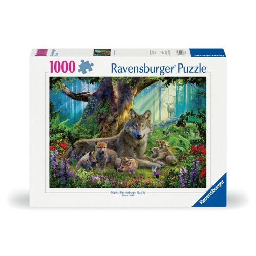 Ravensburger Spieleverlag Ravensburger Puzzle 12000477 - Wölfe Im Wald - 1000 Teile Puzzle Für Erwachsene Und Kinder Ab 14 Jahren Puzzle Mit Wölfen