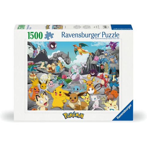 Ravensburger Spieleverlag Ravensburger Puzzle 12000726 - Pokémon Classics - 1500 Teile Puzzle Für Erwachsene Und Kinder Ab 14 Jahren Pokémon Puzzle