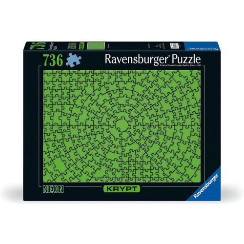 Ravensburger Spieleverlag Ravensburger Krypt Puzzle 12000276 - Krypt Neon Green - 736 Teile Puzzle 14 Jahren