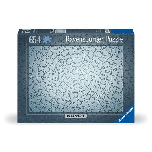 Ravensburger Spieleverlag Ravensburger Puzzle 12000071- Krypt Puzzle Silber - Schweres Puzzle Für Erwachsene Und Kinder Ab 14 Jahren Mit 654 Teilen