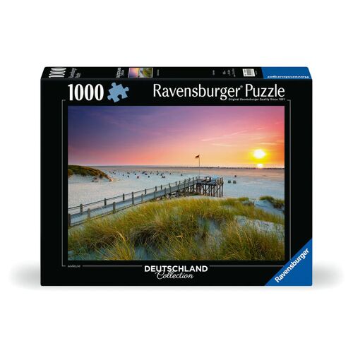 Ravensburger Spieleverlag Ravensburger Puzzle 12000690 - Sonnenuntergang Über Amrum - 1000 Teile Puzzle Für Erwachsene Und Kinder Ab 14 Jahren Puzzle Mit Strand-Motiv Von Der Nordsee