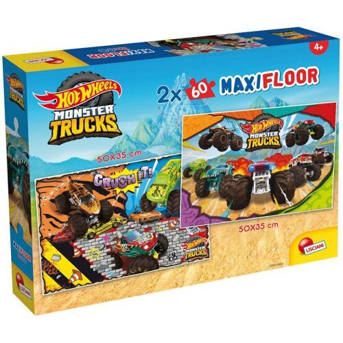 LiscianiGiochi Hot Wheels Puzzle Maxifloor 2 X 60