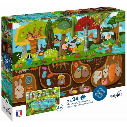 Sentosphere - Calypto - Puzzle - Waldtiere 2x24 Teile