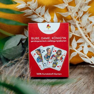 Spielköpfe Genderneutrales Kartendeck - Langlebig Kunststoff Spielköpfe Genderneutrales Kartendeck - Langlebig Kunststoff