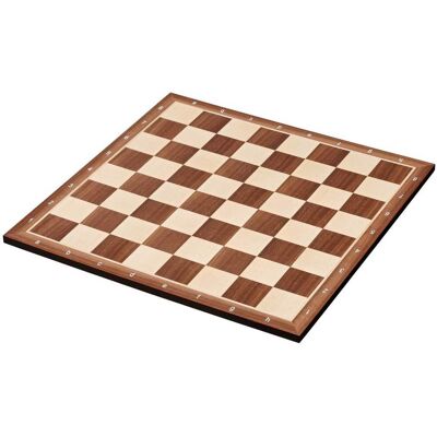Philos Walnuss- und Ahorn-Schachbrett - 50mm Felder, 45x45cm - Indoor Philos Walnuss- und Ahorn-Schachbrett - 50mm Felder, 45x45cm - Indoor