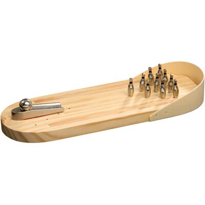 Philos 3238 - Mini Bowling Tisch Bowling Tischspiel Holz/metall Ca.30x10x4cm Philos 3238 - Mini Bowling Tisch Bowling Tischspiel Holz/metall Ca.30x10x4cm