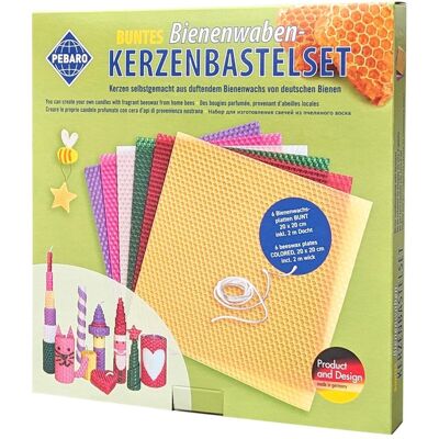 Peter Bausch GmbH & Co. KG Wachs-Set 3 - Bienenwaben-Kerzenbastelset Bunt Bienenwachs-Kerzen Peter Bausch GmbH & Co. KG Wachs-Set 3 - Bienenwaben-Kerzenbastelset Bunt Bienenwachs-Kerzen