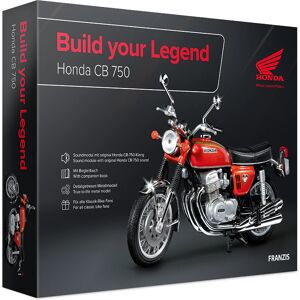 Franzis Verlag GmbH Honda Cb 750 Build Your Legend Metall Modellbausatz Im Maßstab 1:24 Inkl. Soundmodul Und 68-Seitigem Begleitbuch