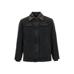 PRADA Blouson Canvas - female - Grau - 40 IT