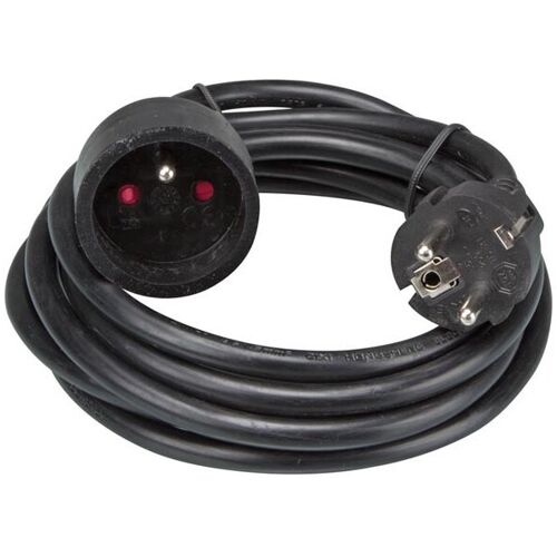 VERLÄNGERUNGSKABEL - 3 m - SCHWARZ - 3G1.5 - STECKER-TYP E (FRANZÖSISCHES SYSTEM)