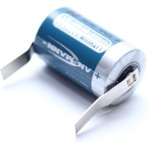 Ansmann - ER14250 - 1/2AA - 3,6 Volt 1200mAh Li-SOCl2 - Lithium Spezial-Batterie mit Lötfahne (U-Form) Ansmann - ER14250 - 1/2AA - 3,6 Volt 1200mAh Li-SOCl2 - Lithium Spezial-Batterie mit Lötfahne (U-Form)