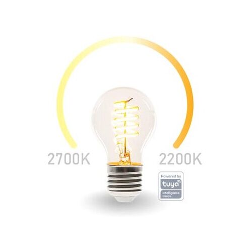 SMART-WI-FI-LED-LAMPE MIT FILAMENT - WARMWEIß & INTENSIV WARMWEIß - E27 - A60