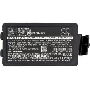 Ersatzakku - CS-THA300XL - TSC Alpha 3R / A3R-52048001 - 7,4 Volt 3400mAh Li-Ion