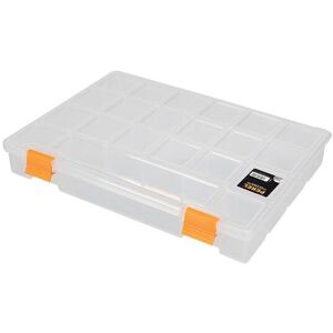 Perel - OMRC11 - Sortimentskasten, 21 feste Fächer, stapelbar, 276 x 203 x 42 mm, transparent/Gelb Perel - OMRC11 - Sortimentskasten, 21 feste Fächer, stapelbar, 276 x 203 x 42 mm, transparent/Gelb