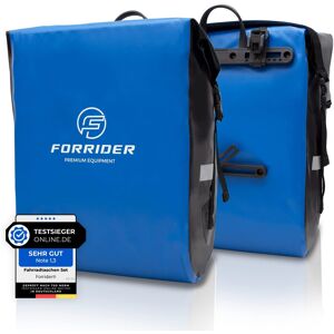 Forrider Fahrradtaschen Für Gepäckträger - 100% Wasserdicht [2 Stück] 50l - Akzeptabel Blau