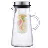 Silberthal Glaskaraffe Mit Fruchteinsatz 2 Liter - Wasserkaraffe Mit Deckel - - Geoffnete Verpackung Transparent, Glas 2 Liter