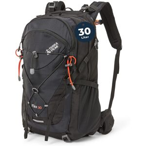 Terra Peak Wanderrucksack 30l Damen Herren Flex 30 & Erwachsene Schwarz Mittel - - Geoffnete Verpackung Schwarz 30 Liter