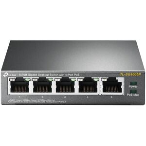 TP-Link TL-SG1005P 5-Port-10/100/1000Mbit/s-Desktop-Switch mit 4 PoE-Ports