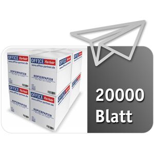 OFFICE-Partner OFFICE Partner Premium Kopierpapier, weiß - DIN A4 80g/m² - 20.000 Blatt