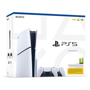 Sony Playstation 5 Slim Bundle Disc-Edition D-Chassis weiß inkl. zweiten DualSense Controller weiß